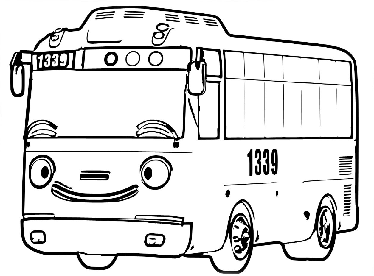 73 Gambar Mewarnai Tayo The Little Bus Paling Keren 