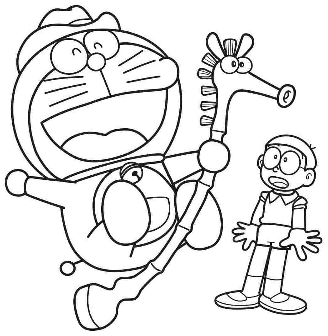 √ Gambar Mewarnai Doraemon dan Kawan Kawan Terbaru serta Lucu