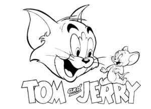 Gambar Mewarnai Tom and Jerry 3