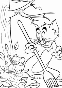 Gambar Mewarnai Tom and Jerry 7