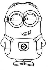 Gambar Mewarnai Minion 4