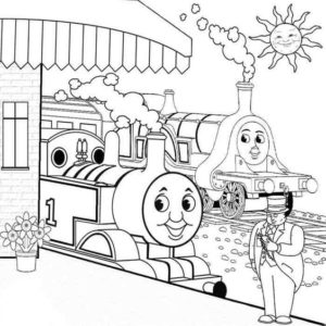 Gambar Mewarnai Thomas and Friends 4