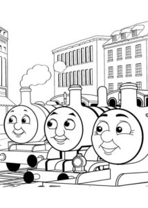 Gambar Mewarnai Thomas and Friends 6