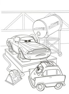 10.Gambar Mewarnai Mobil