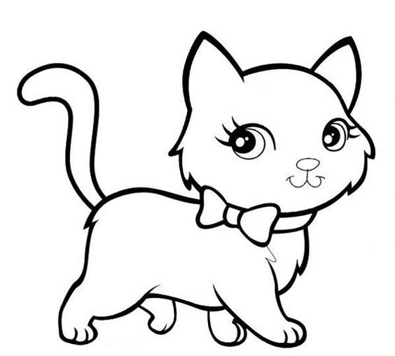Gambar Mewarnai Kucing Untuk Anak SD,TK Dan PAUD