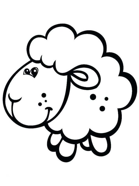  Gambar  Mewarnai  Domba Untuk  Anak  Tk Paud  dan SD