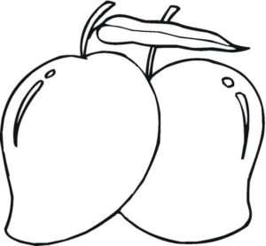 6.Gambar Mewarnai Buah Mangga