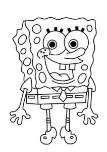 11.Gambar Mewarnai SpongeBob Squarepants