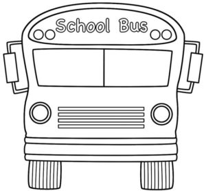 3.Gambar Mewarnai Bus Sekolah