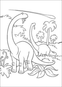 10.Gambar Mewarnai Dinosaurus
