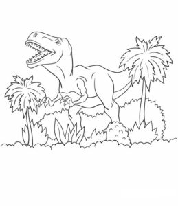 11.Gambar Mewarnai Dinosaurus