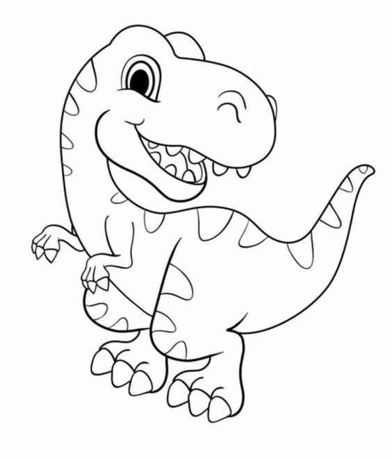 5.Gambar Mewarnai Dinosaurus