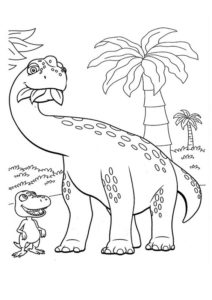 8.Gambar Mewarnai Dinosaurus