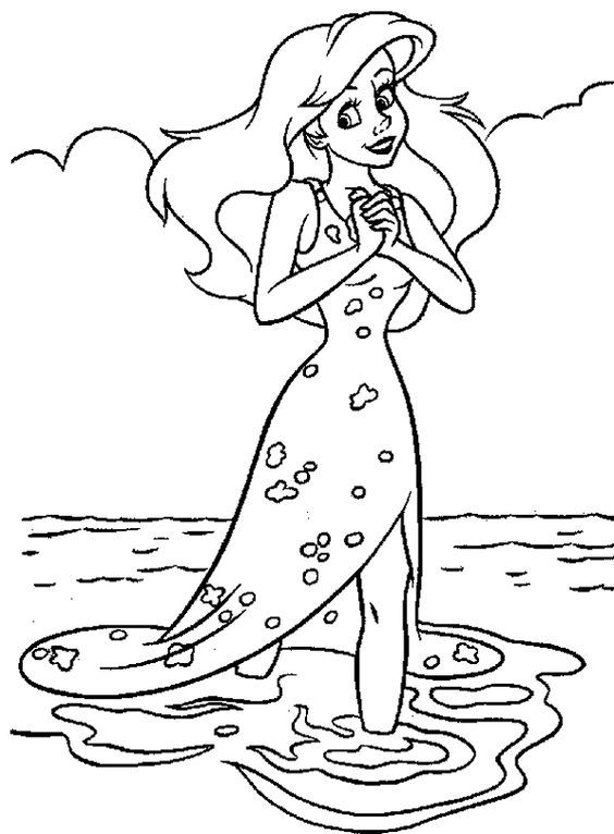 6.Gambar Mewarnai Mermaid