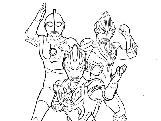2.Gambar Mewarnai Ultraman