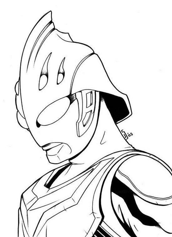 3.Gambar Mewarnai Ultraman