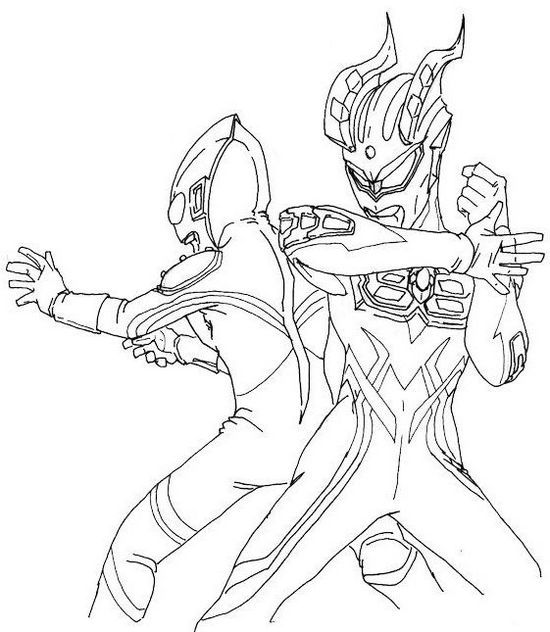 4.Gambar Mewarnai Ultraman