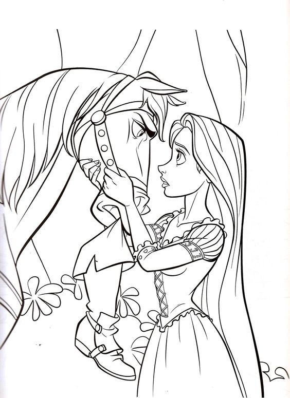 8.Gambar Mewarnai Rapunzel