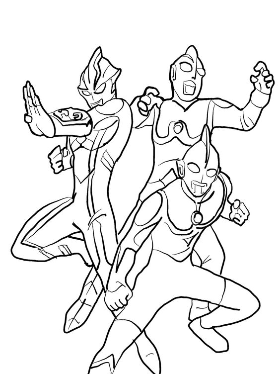 8.Gambar Mewarnai Ultraman