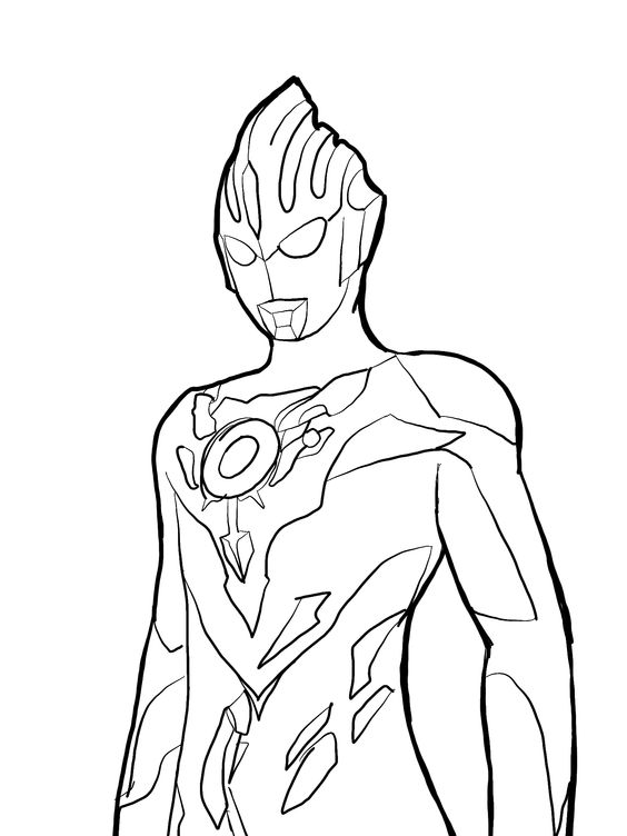 9.Gambar Mewarnai Ultraman